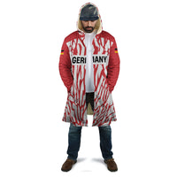 Custom German European Football Champions Cloak Abstract Lightning Rot Weiss