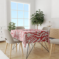 Custom German European Football Champions Tablecloth Abstract Lightning Rot Weiss