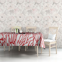 Custom German European Football Champions Tablecloth Abstract Lightning Rot Weiss