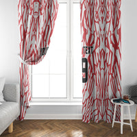 Custom German European Football Champions Window Curtain Abstract Lightning Rot Weiss
