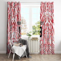 Custom German European Football Champions Window Curtain Abstract Lightning Rot Weiss