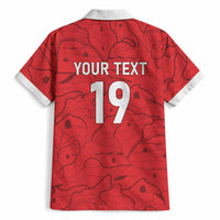 Custom World Football 2026 Austria Hawaiian Shirt Fussball WM Gemma Burschen Red Glory