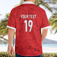 Custom World Football 2026 Austria Hawaiian Shirt Fussball WM Gemma Burschen Red Glory