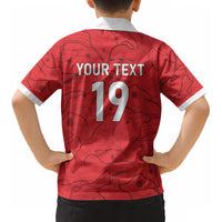 Custom World Football 2026 Austria Kid Hawaiian Shirt Fussball WM Gemma Burschen Red Glory LT19