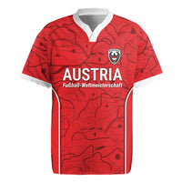 Custom World Football 2026 Austria Rugby Jersey Fussball WM Gemma Burschen Red Glory