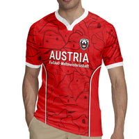 Custom World Football 2026 Austria Rugby Jersey Fussball WM Gemma Burschen Red Glory