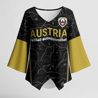Custom World Football 2026 Austria Kimono Sleeve Blouse Fussball WM Gemma Burschen Black Glory