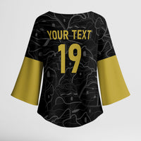 Custom World Football 2026 Austria Kimono Sleeve Blouse Fussball WM Gemma Burschen Black Glory