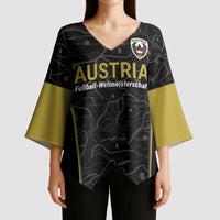 Custom World Football 2026 Austria Kimono Sleeve Blouse Fussball WM Gemma Burschen Black Glory