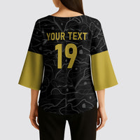 Custom World Football 2026 Austria Kimono Sleeve Blouse Fussball WM Gemma Burschen Black Glory