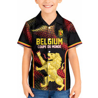 Custom World Football 2026 Belgium Kid Hawaiian Shirt Tous Ensemble Coupe du Monde Glory