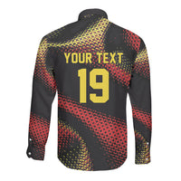 Custom World Football 2026 Belgium Long Sleeve Button Shirt Tous Ensemble Coupe du Monde Glory
