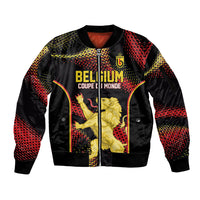 Custom World Football 2026 Belgium Sleeve Zip Bomber Jacket Tous Ensemble Coupe du Monde Glory