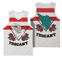 Italy Tuscany Basketball Jersey Pegasus With Map Style - Wonder Print Shop