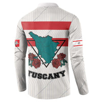 Italy Tuscany Button Sweatshirt Pegasus With Map Style LT19