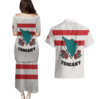 Italy Tuscany Couples Matching Puletasi and Hawaiian Shirt Pegasus With Map Style LT19