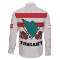 Italy Tuscany Family Matching Off The Shoulder Long Sleeve Dress and Hawaiian Shirt Pegasus With Map Style LT19