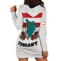 Italy Tuscany Hoodie Dress Pegasus With Map Style LT19