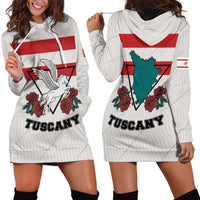 Italy Tuscany Hoodie Dress Pegasus With Map Style LT19