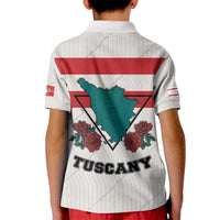 Italy Tuscany Kid Polo Shirt Pegasus With Map Style LT19