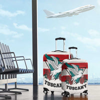 Italy Tuscany Luggage Cover Pegasus With Map Style - Wonder Print Shop
