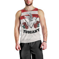 Italy Tuscany Men Tank Top Pegasus With Map Style LT19