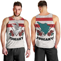 Italy Tuscany Men Tank Top Pegasus With Map Style LT19