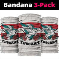 Italy Tuscany Neck Gaiter Pegasus With Map Style - Wonder Print Shop