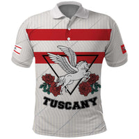 Italy Tuscany Polo Shirt Pegasus With Map Style LT19