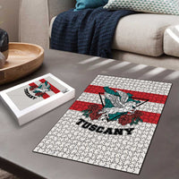 Italy Tuscany Puzzle Pegasus With Map Style - Wonder Print Shop