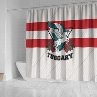 Italy Tuscany Shower Curtain Pegasus With Map Style - Wonder Print Shop