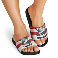 Italy Tuscany Slide Sandals Pegasus With Map Style - Wonder Print Shop