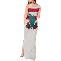 Italy Tuscany Tank Maxi Dress Pegasus With Map Style LT19