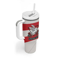 Italy Tuscany Tumbler With Handle Pegasus With Map Style - Wonder Print Shop