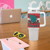 Italy Tuscany Tumbler With Handle Pegasus With Map Style - Wonder Print Shop