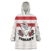 Italy Tuscany Wearable Blanket Hoodie Pegasus With Map Style LT19