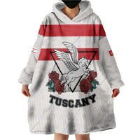 Italy Tuscany Wearable Blanket Hoodie Pegasus With Map Style LT19