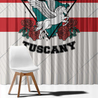 Italy Tuscany Window Curtain Pegasus With Map Style - Wonder Print Shop