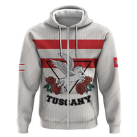 Italy Tuscany Zip Hoodie Pegasus With Map Style LT19