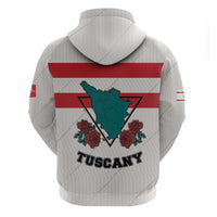 Italy Tuscany Zip Hoodie Pegasus With Map Style LT19
