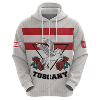 Italy Tuscany Zip Hoodie Pegasus With Map Style LT19