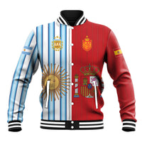 Custom Argentina Spain 2026 World Final Football Baseball Jacket Road To Glory