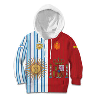 Custom Argentina Spain 2026 World Final Football Kid Hoodie Road To Glory