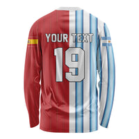 Custom Argentina Spain 2026 World Final Football Long Sleeve Shirt Road To Glory