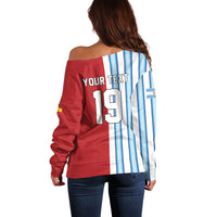 Custom Argentina Spain 2026 World Final Football Off Shoulder Sweater Road To Glory