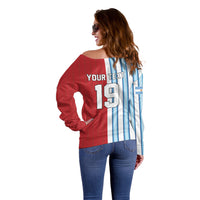 Custom Argentina Spain 2026 World Final Football Off Shoulder Sweater Road To Glory
