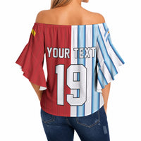Custom Argentina Spain 2026 World Final Football Off Shoulder Wrap Waist Top Road To Glory