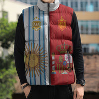 Custom Argentina Spain 2026 World Final Football Sleeveless Puffer Jacket Road To Glory