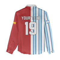 Custom Argentina Spain 2026 World Final Football Women Casual Shirt Road To Glory