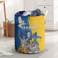 Ukraine Independence Day Laundry Basket Tryzub Heritage Freedom Pride